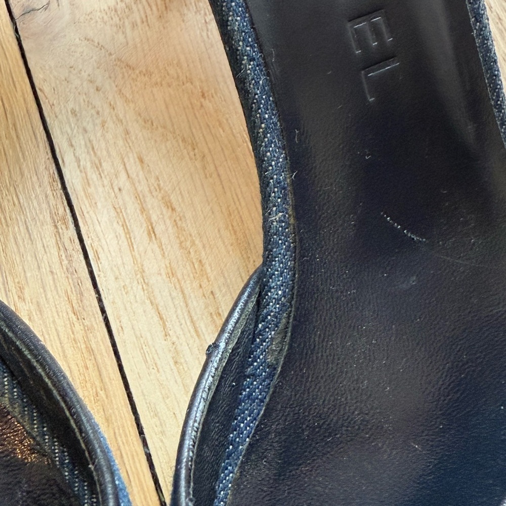 Vintage Chanel Denim Heels - Picture 5 of 14